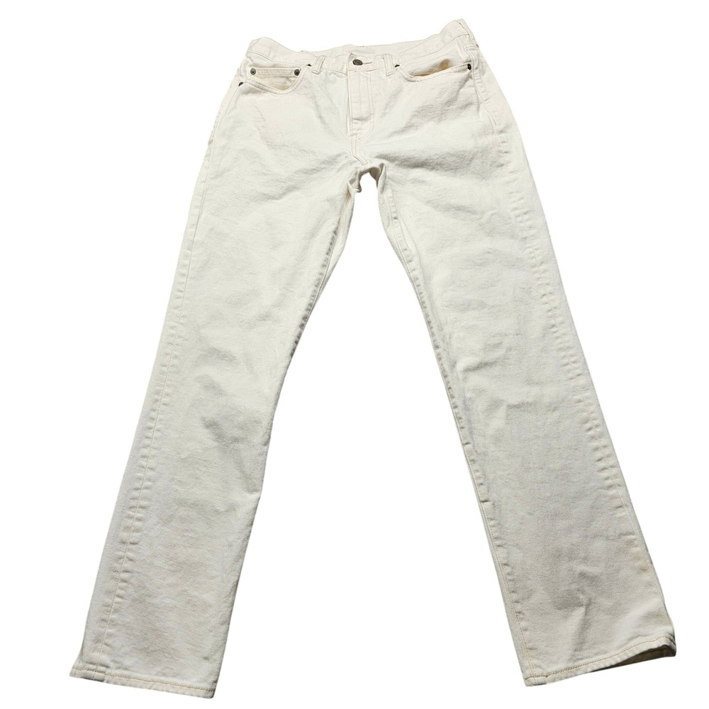 Men's Straight Jeans in Off-White